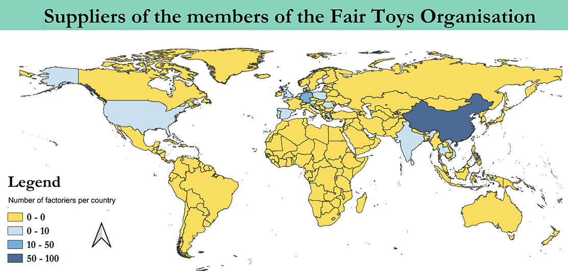 Sourcing-Countries (TIER 1) of the FTO